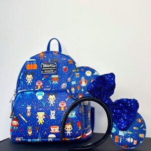 Disney Loungefly Backpack and Minnie Ears